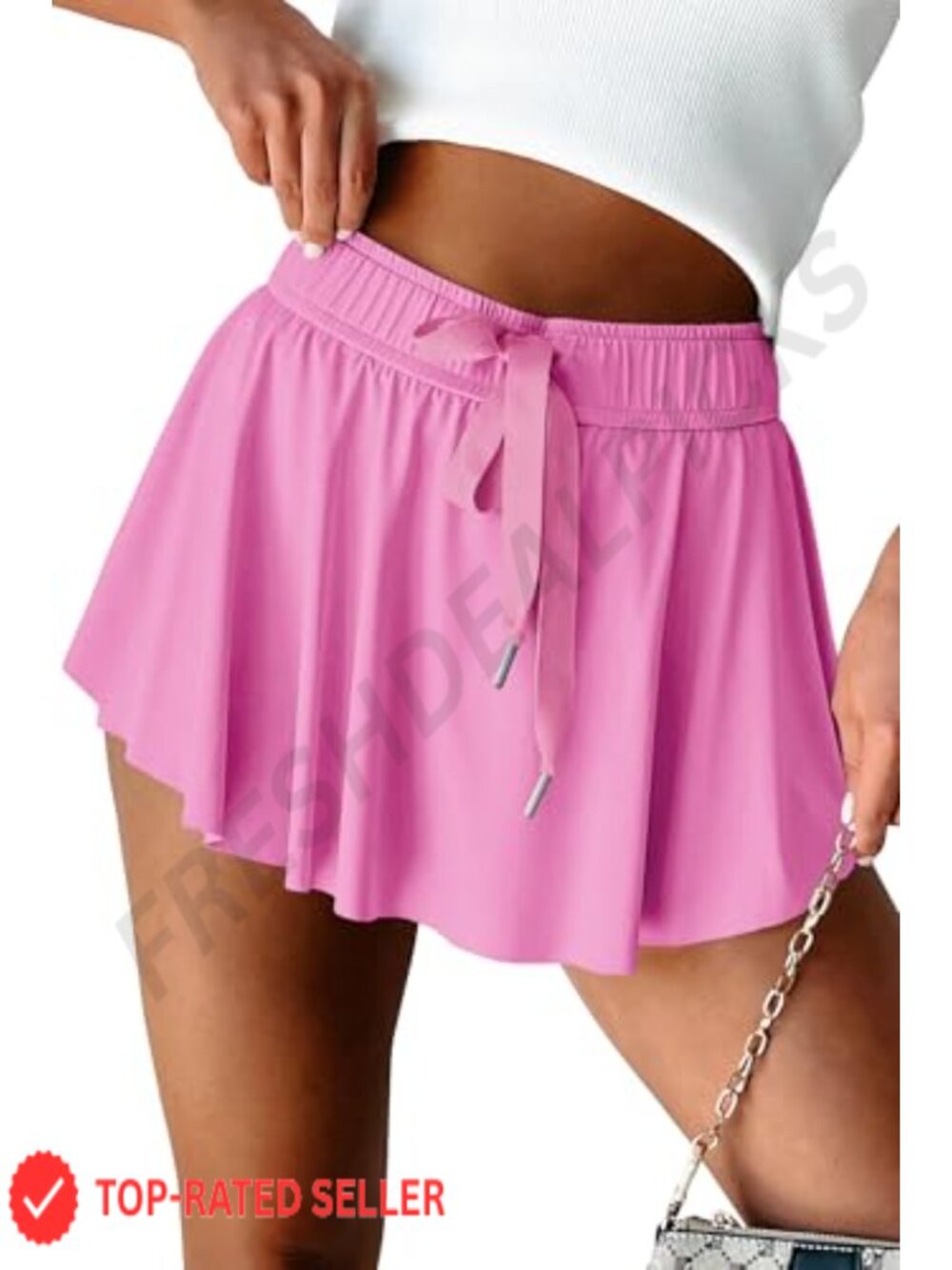 Women's Athletic Skort High Waisted Tennis Skirt with Inner Shorts